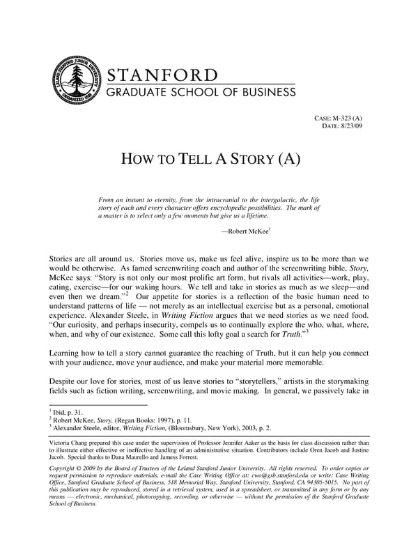 Case Study Beyond PDFs: Stanford on Storytelling - Page 14