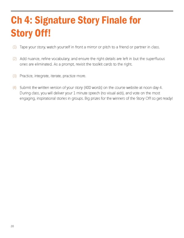 The Power of Story Workbook - Page 19